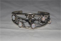 Sterling Silver Bracelet w/ Opal
