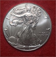 2018 Unc Silver Eagle w/ COA