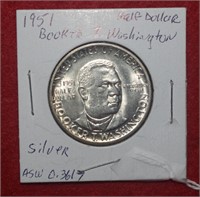 1951 Booker T Washington Comm. Half Dollar