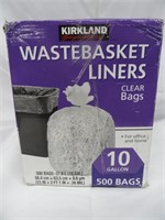 Kirkland Wasketbasket Liners Trash Bags 10 Gallon