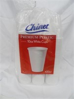 Chinet 10 oz. White Plastic Cups 420ct.