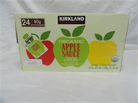 Kirkland Organic Apple Sauce 24 Pouches 3.17 Oz. E