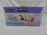 Kirkland Organic Fruit & Veg. Pouches 24Ct.