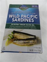 Wild Pacific Sardines In Extra Virgin Olive Oil 6-
