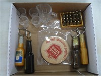 COLLECTIBLE BOTTLE OPENERS, SHOT GLASSES AND OTHER