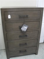 FIVE DRAWER CHEST-SCRATCHED
