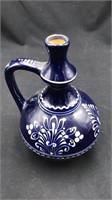 Ceramic jug with blue glaze from Hungary