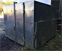 8'X8'X6' Aluminum Job Box W/ Fork Inserts