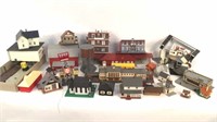 Toy train set buildings and parts