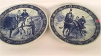 Pair of Delft chargers from Holland