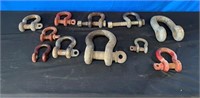 Lot of Assorted Large Shackles