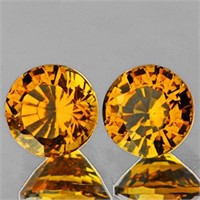 Natural Golden Yellow Mali Garnet Pair{Flawless-VV