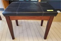 LEATHER TYPE END TABLE