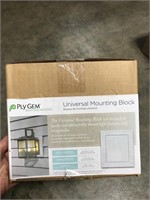 Ply Gem universal outdoor light mounting block