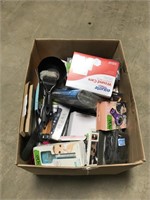Box of unclaimed auction items