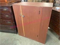 Primitive wooden cabinet (33” t x 38” w)