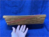 2004 Longaberger rectangle basket w/ wood handles