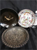 Decorative plates and bowl