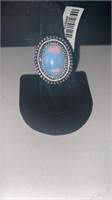 Opal Color German Silver Ring