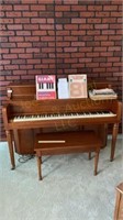 Cable Upright Piano 55" x 24" x 40" & Music