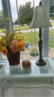 Table Lamp, Candle, & Flower Arrangement (NOT THE