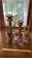 Candle Holders and Small Vase