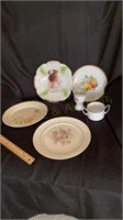 One French Plate, Three Collector Plates, & More