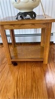 Marble Insert End Table 24" x 16"  21"