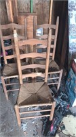 3 ladder back chairs