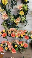 Seven Floral Arrangements & One Wreath