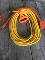 50' Heavy Yellow Power Cord W/ Extra Plug