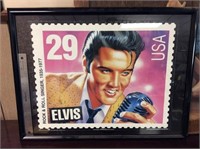 Framed ELVIS Stamp Picture