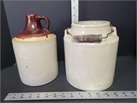 Old Smaller Pottery Jug & Honey Pot