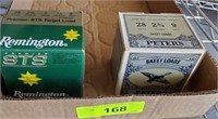 2 BOXES OF 28GA VINTAGE, FULL BOXES REMINGTON AND