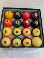 Vintage 2 1/4 Aramith Billiard Balls