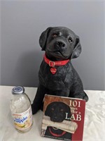 Black Lab Puppy Statuette