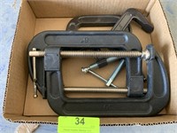(5)  3,4 & 6"  C CLAMPS