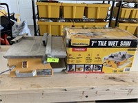 7" TILE WET SAW AND TILE CUTTER