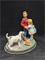 Vintage Rhodes Norman Rockwell Figurine "Stand By