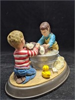 Vintage Rhodes Norman Rockwell Figurine "Splish S