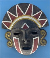 Clay wall hanger in Peruvian style, approx. 6" lon