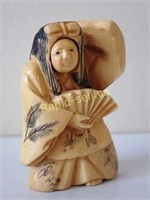 Signed Netsuke with Rotating Face