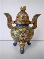 Cloisonne Handcrafted Brass Urn