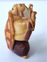 Signed Carved with Colour Netsuke