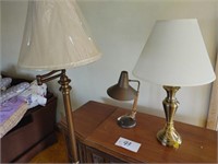 Table & Floor Lamps- Lot of Three(3)