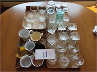 Glassware annd Coffee Cups-