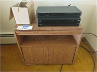 TV Stand, Dish Reciever Box, Memorex DVD Player