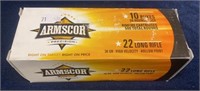 (500) Rounds .22 LR Hollow Point. Armscor