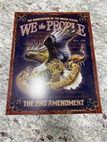 We the People 2nd Amendment Metal Sign
