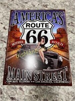 America's Route 66 Metal Sign